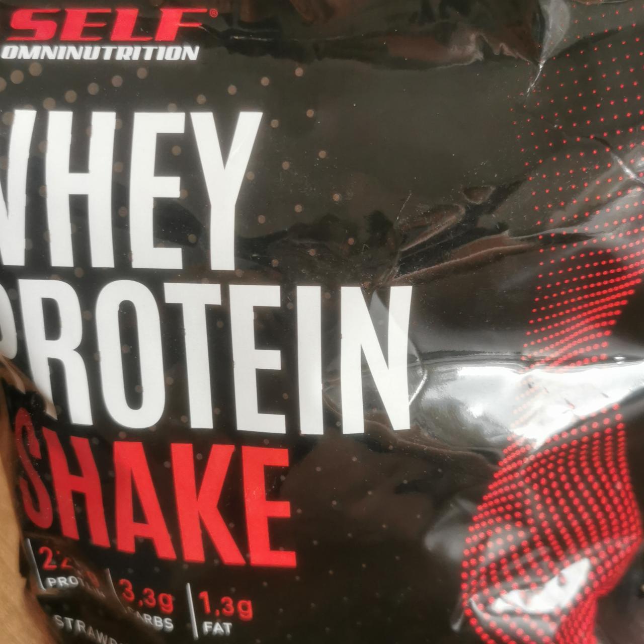 Fotografie - Whey protein shake Strawberry Self Omninutrition