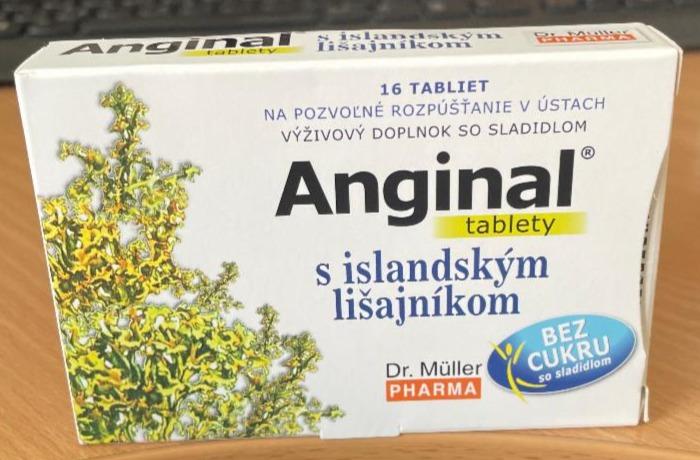 Fotografie - Anginal tablety s islandským lišajníkom Dr.Müller PHARMA