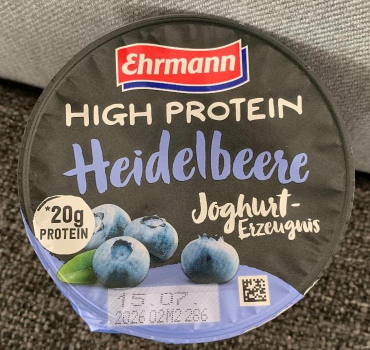 Fotografie - Heidelbeere High Protein Joghurt Ehrmann
