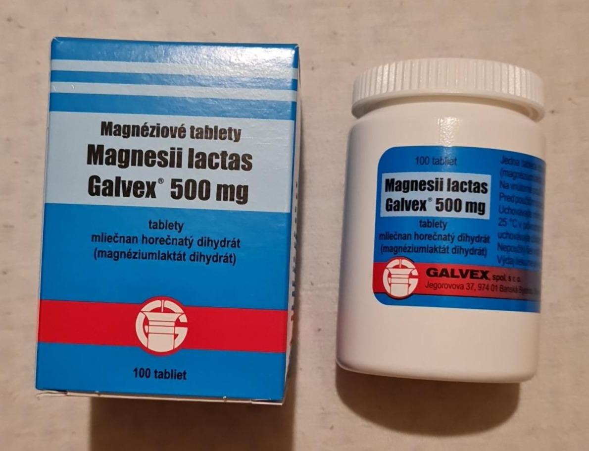 Fotografie - Magnesii lactas Galvex 500 mg
