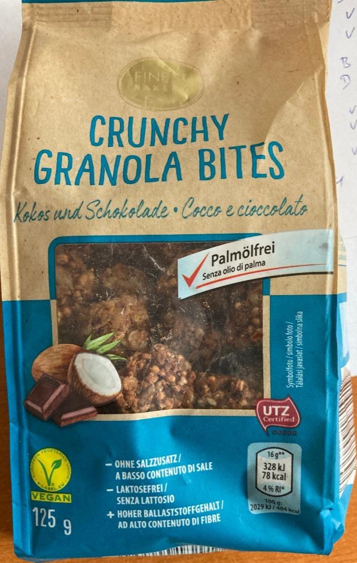 Fotografie - Crunchy Granola Bites Kokos und Schokolade Finest Bakery