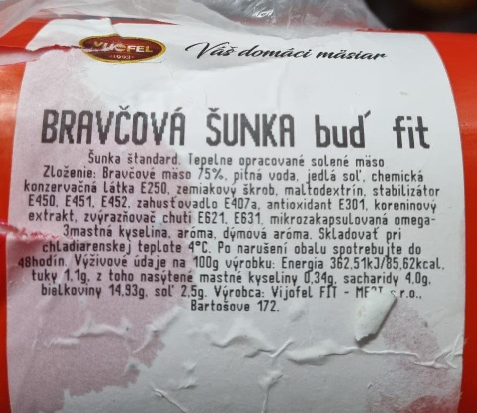 Fotografie - bravčová šunka buď fit Vijofel