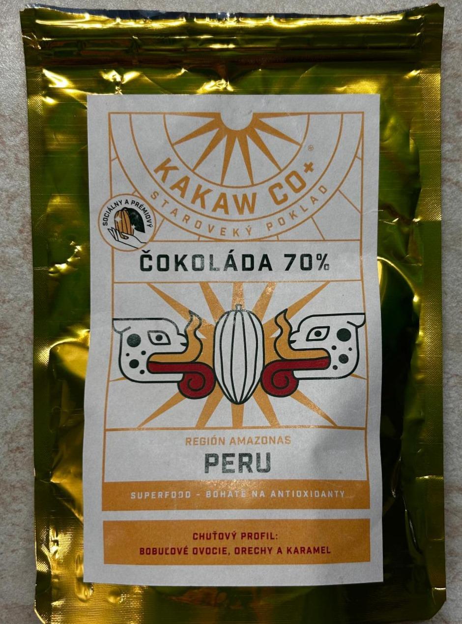 Fotografie - Čokoláda 70% Peru Kakaw Co+