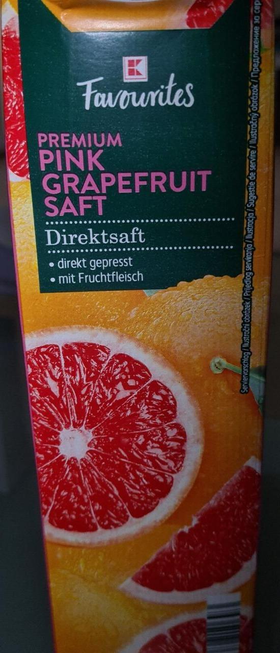 Fotografie - premium pink grapefruit saft K-Favourites