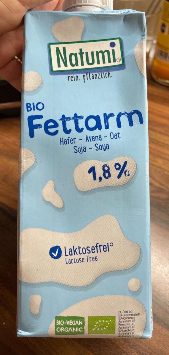 Fotografie - Bio Fettarm Hafer - Avena - Oat - Soja 1,8% Natumi