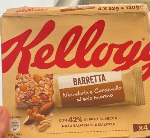 Fotografie - Barretta Mandorle e Caramello al sale marino Kellogg's