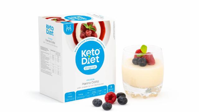 Fotografie - Proteinová panna cotta príchuť smotana a vanilka KetoDiet