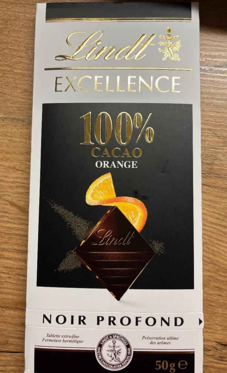 Fotografie - 100% cacao orange Lindt excellence