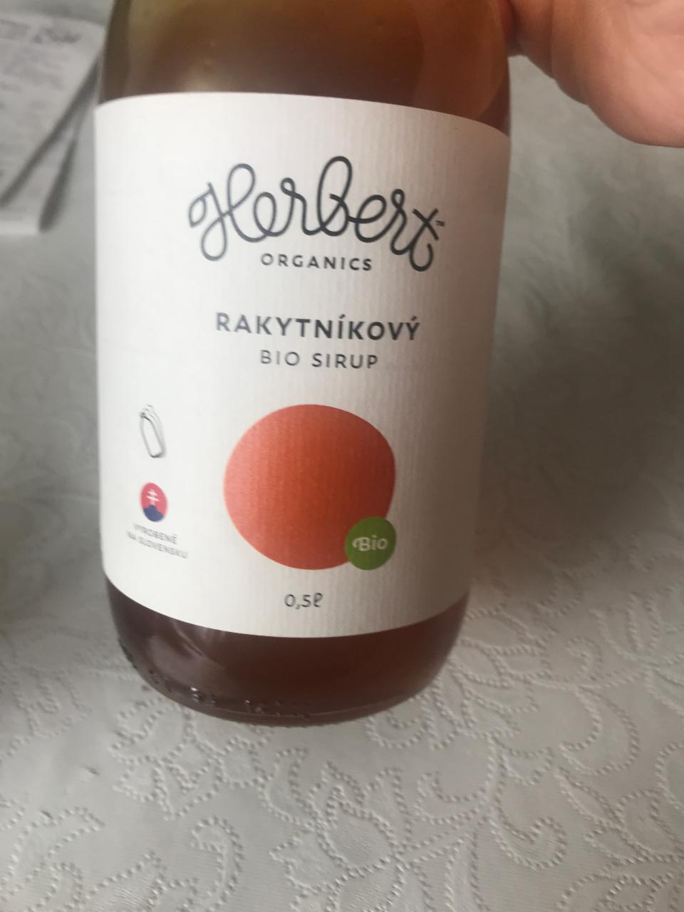 Fotografie - Rakytníkový bio sirup Herbert organics