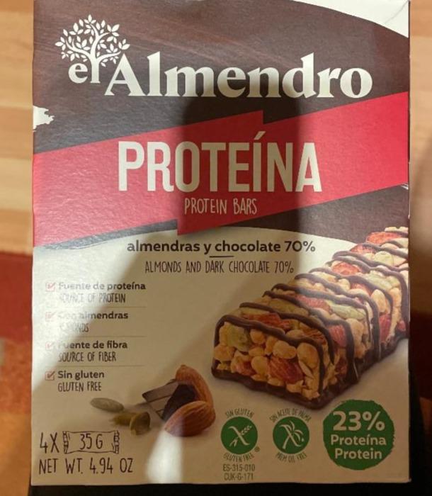 Fotografie - Proteína Protein bars Almendro