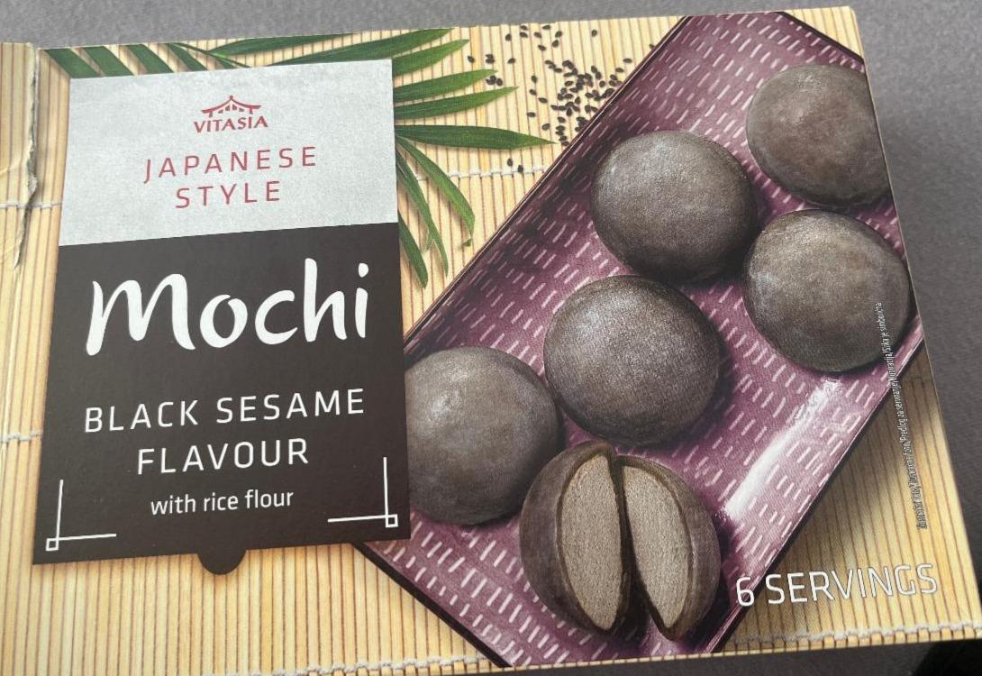 Fotografie - Mochi Black sesame flavour with rice flour Vitasia Japanese Style