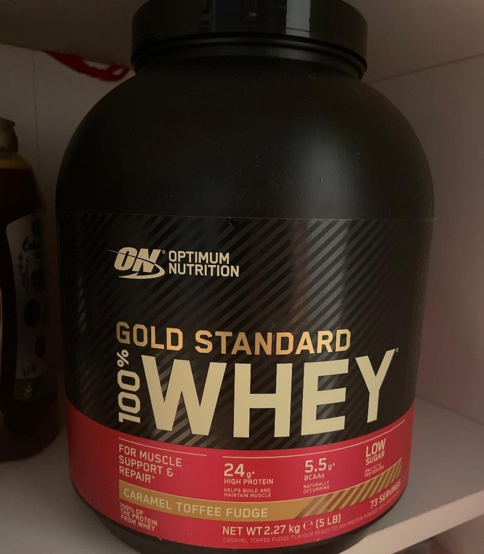 Fotografie - Gold standard 100% Whey Caramel Toffee Optimum Nutrition