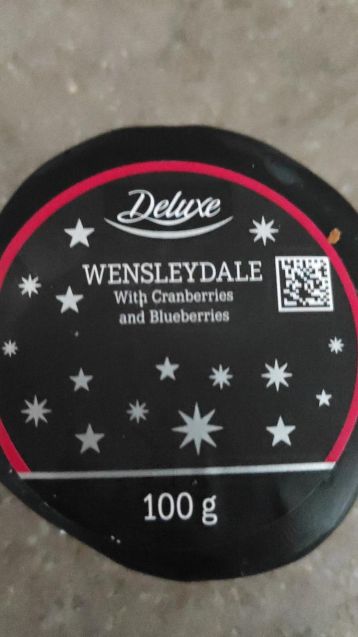 Fotografie - deluxe wensleydale with cranberries and blueberries