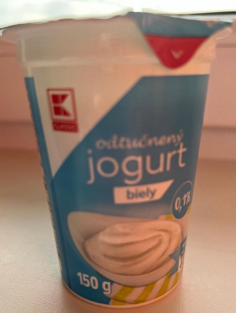 Fotografie - Biely jogurt odtučnený 0,1% tuku K-Classic