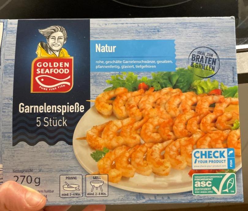 Fotografie - Garnelenspieße Natur Golden Seafood