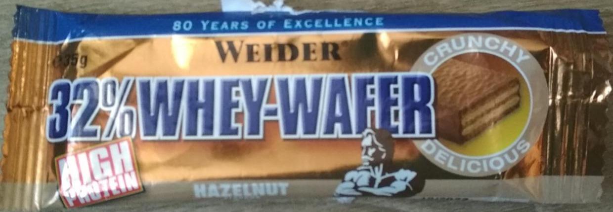 Fotografie - 32% Whey-Wafer Hazelnut Weider