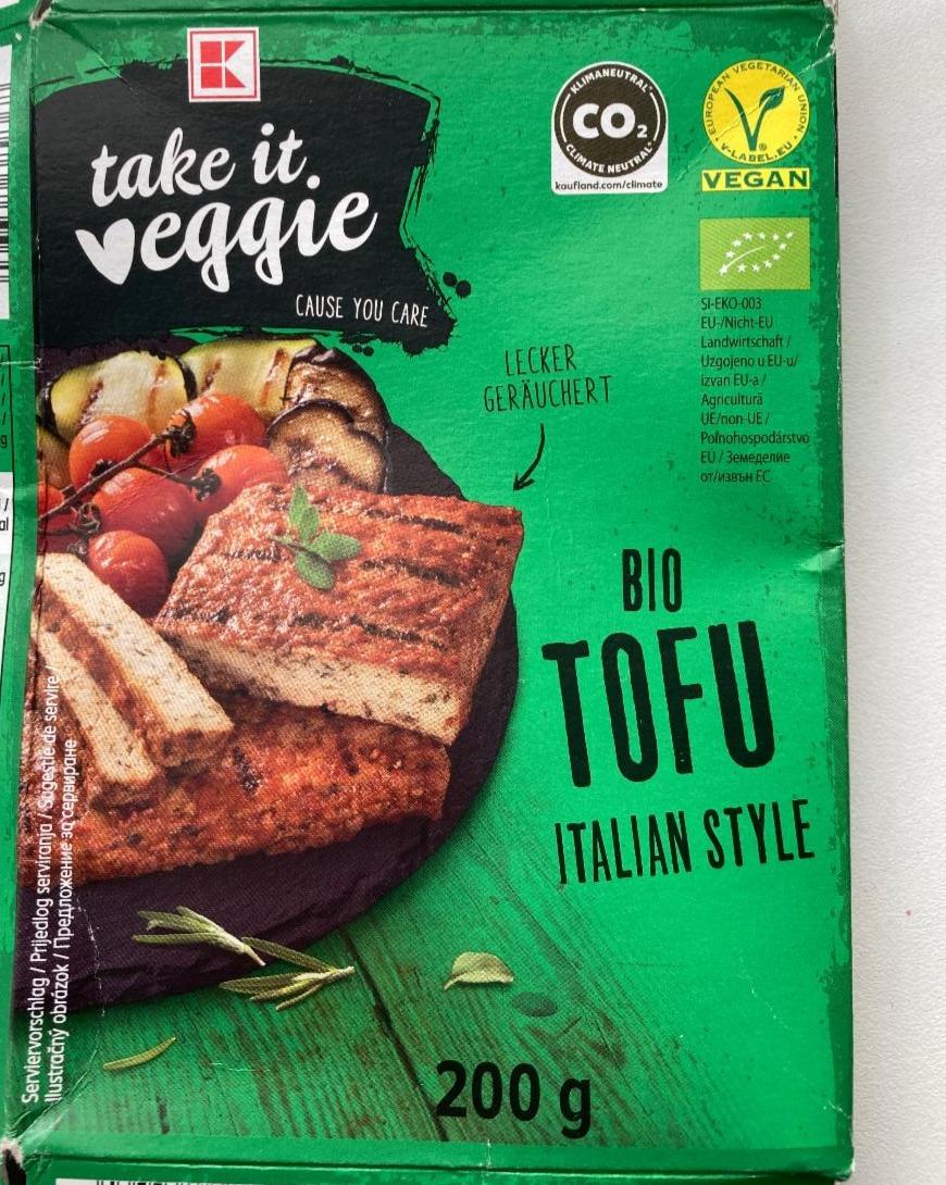 Fotografie - Bio Tofu Italian Style Take it veggie