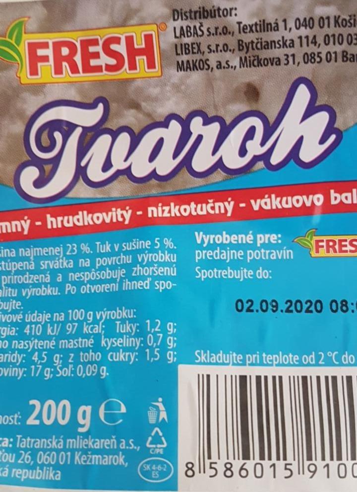 Fotografie - Tvaroh hrudkovitý nízkotučný Fresh