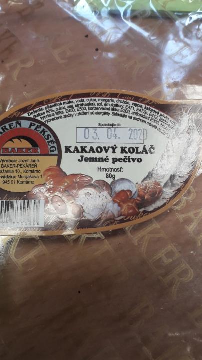 Fotografie - kakaový kolač Baker