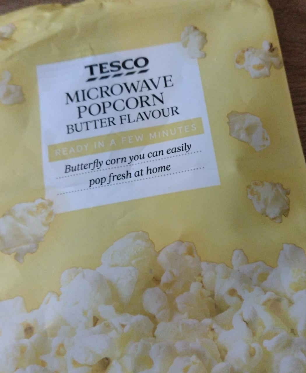 Fotografie - Microwave Popcorn Butter Flavour Tesco