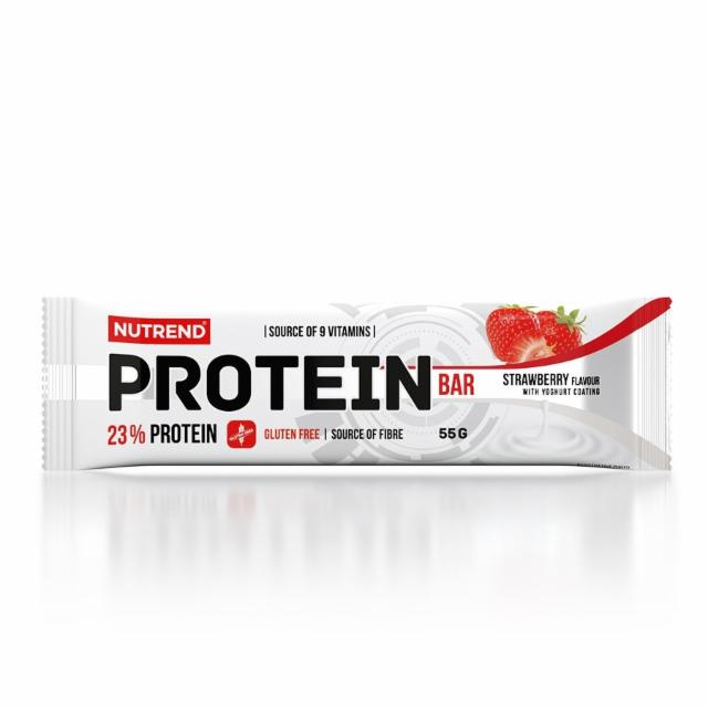 Fotografie - Protein bar 23% strawberry flavour with yoghurt coating Nutrend