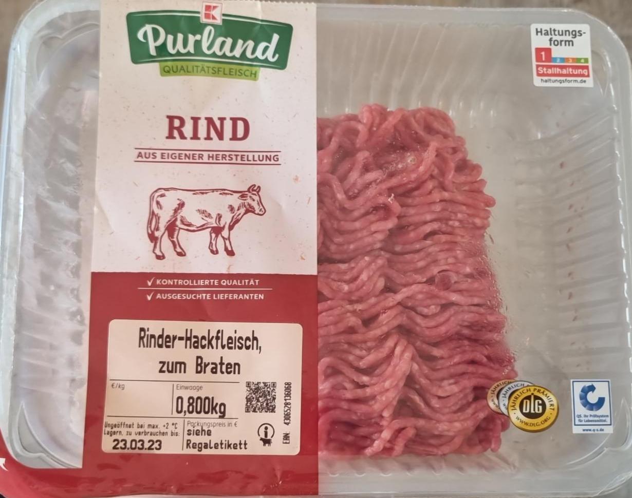 Fotografie - Rinder-Hackfleisch Purland