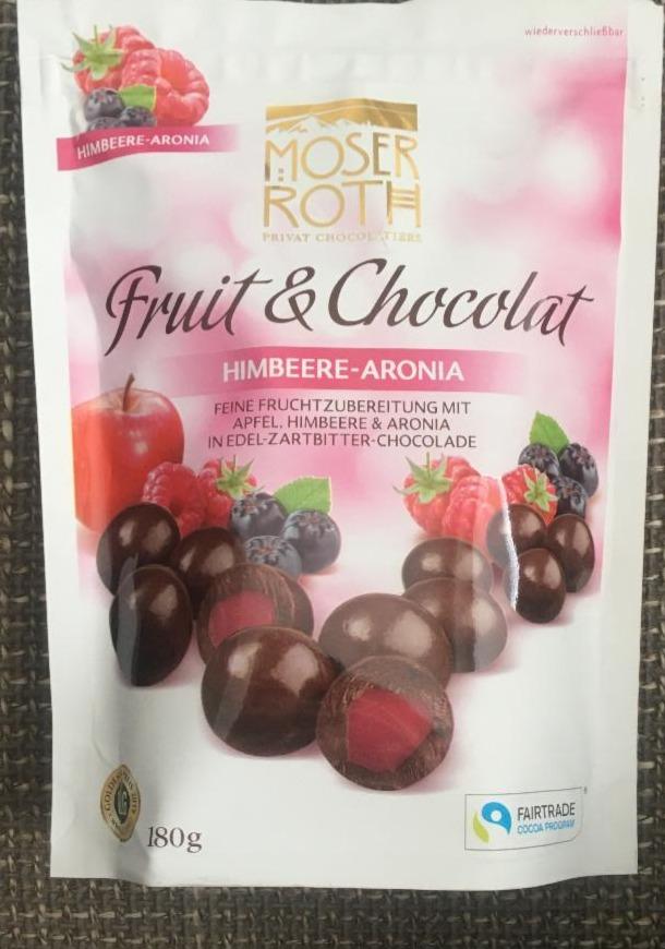 Fotografie - Fruit & Chocolat Himbeere-Aronia Moser Roth