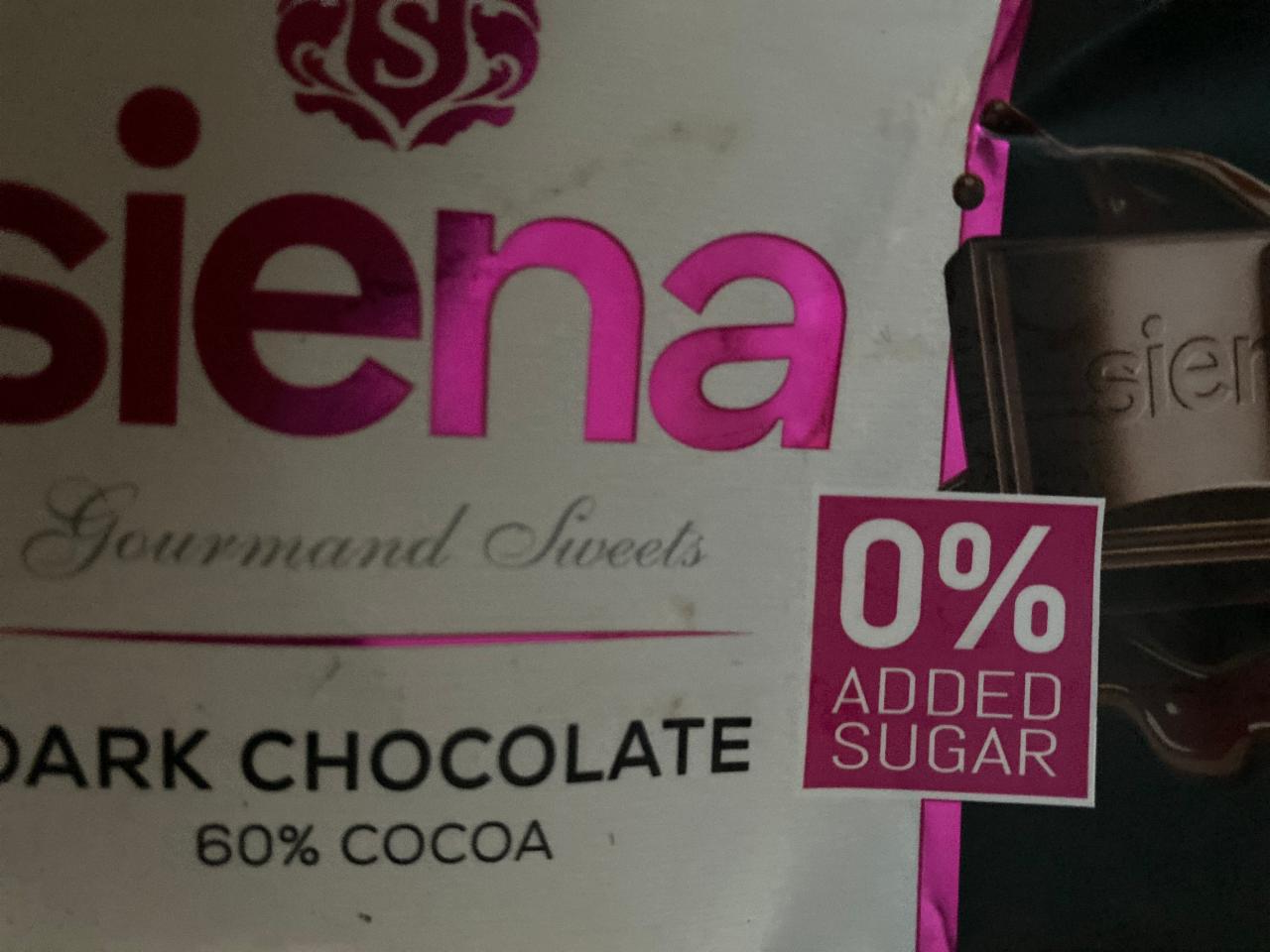 Fotografie - Dark Chocolate 60% cocoa Siena