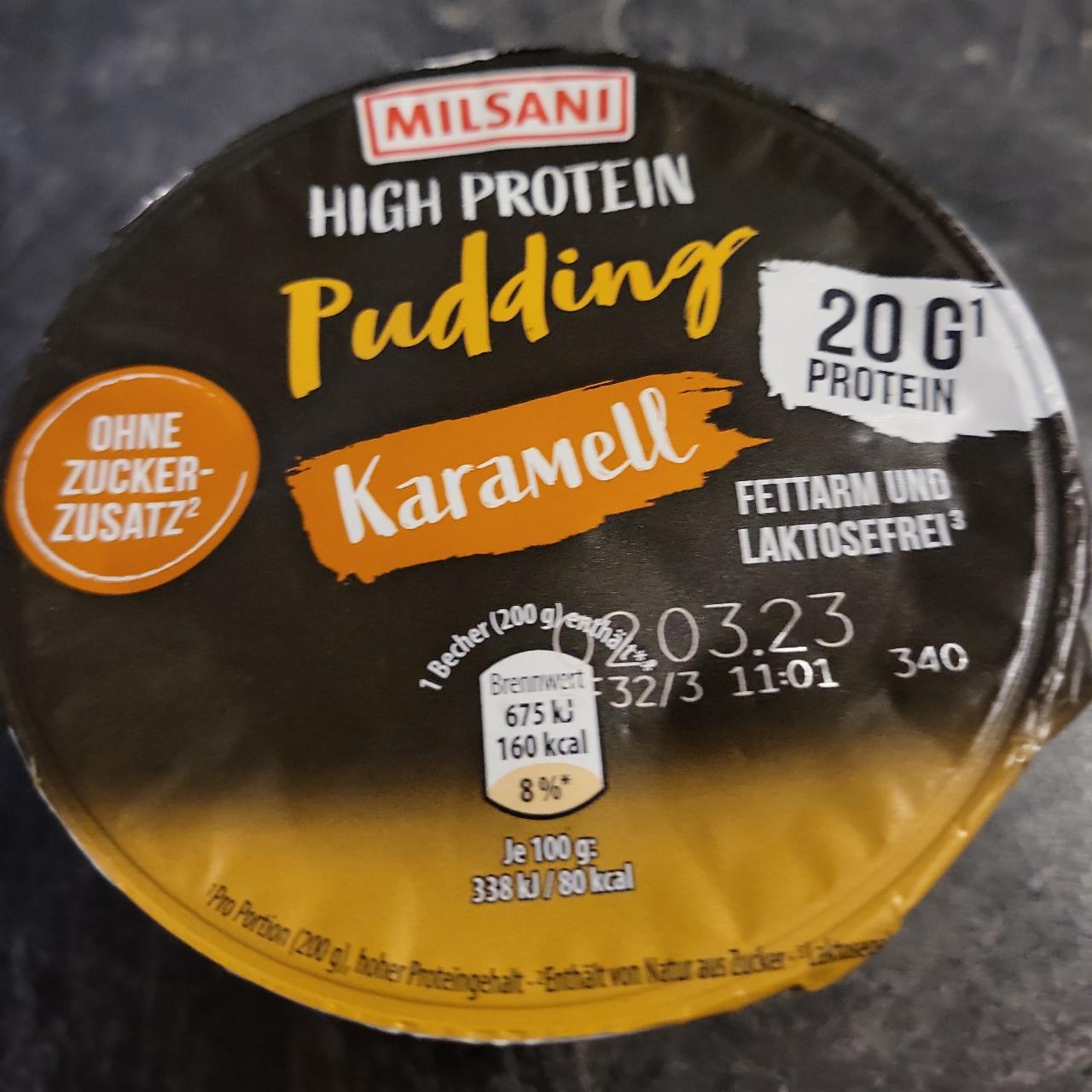 Fotografie - High protein puding karamel Milsani