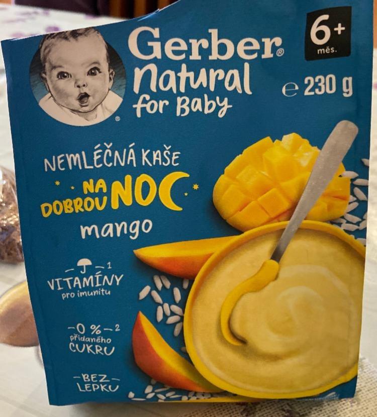 Fotografie - Nemléčná kaše Na doboru noc mango Gerber