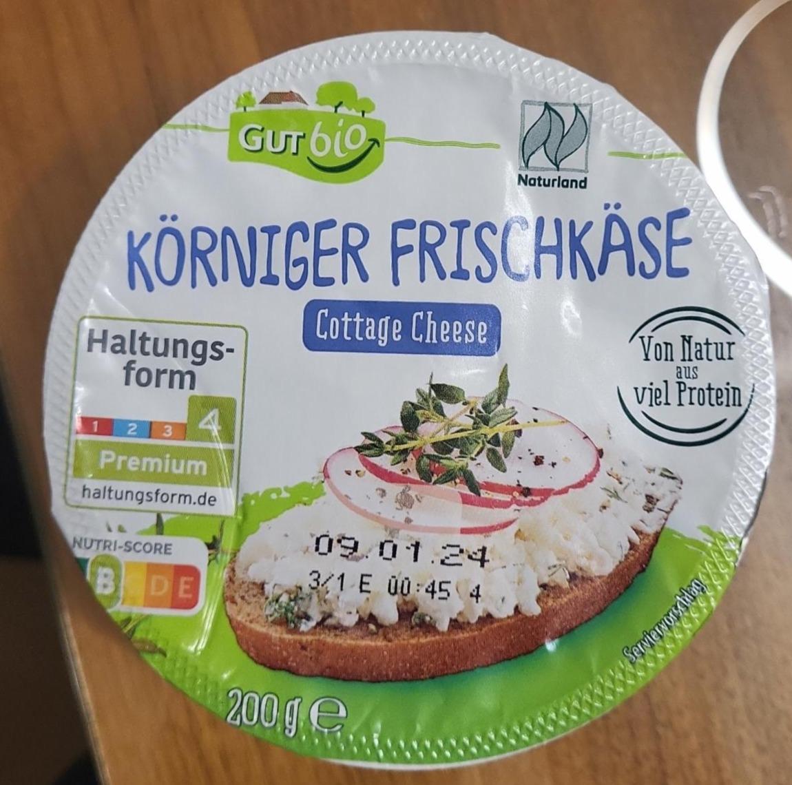 Fotografie - Körniger Frischkäse GutBio