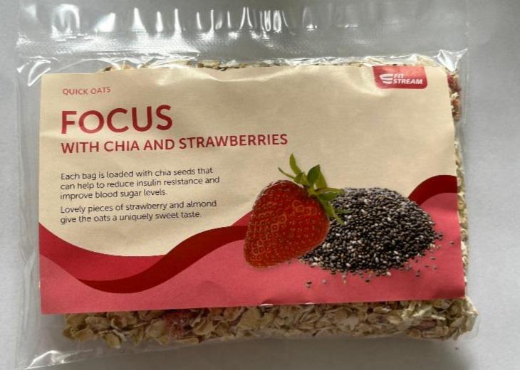 Fotografie - Quick oats Focus with chia and strawberries Fit Stream