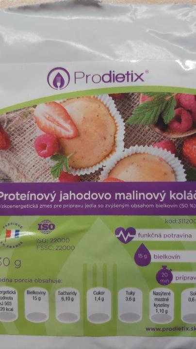 Fotografie - Proteínový jahodovo malinovy koláč Prodietix