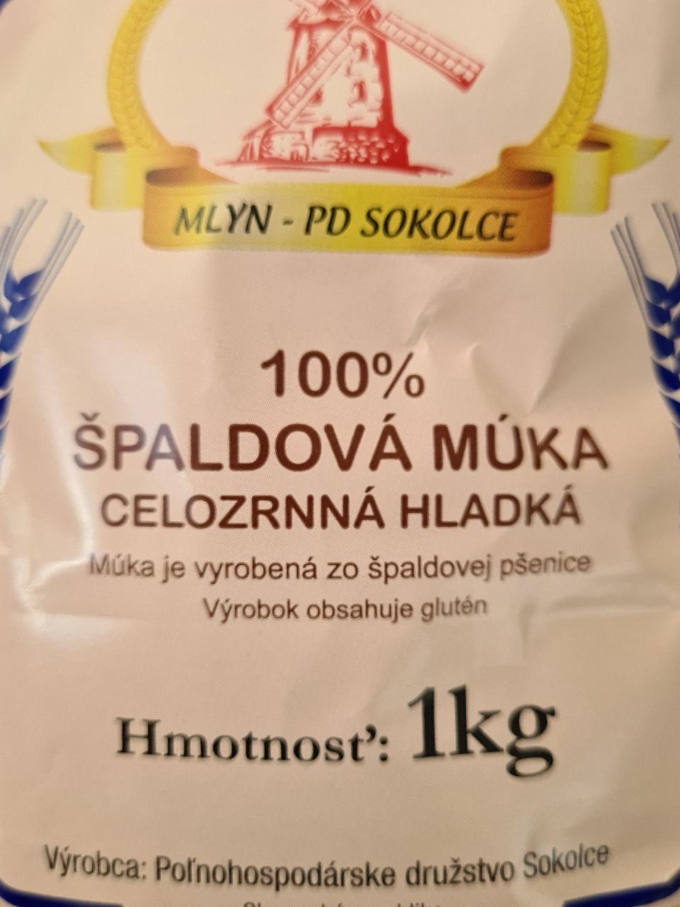 Fotografie - Špaldová múka 100% celozrnná hladká Mlyn PD Sokolce