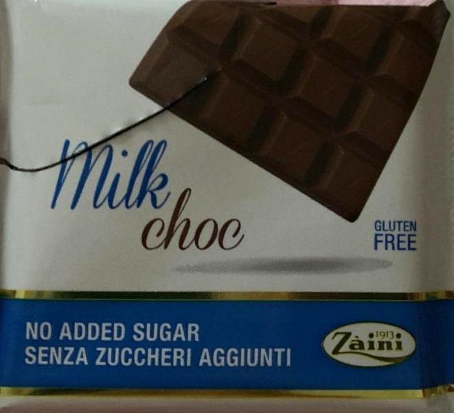 Fotografie - Záini Milk choc gluten free no added sugar