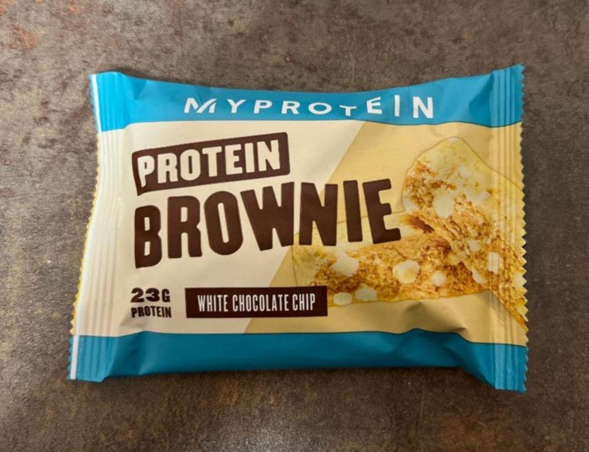 Fotografie - Protein Brownie white chocolate chip MyProtein