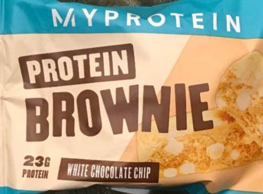 Fotografie - Protein Brownie white chocolate chip MyProtein