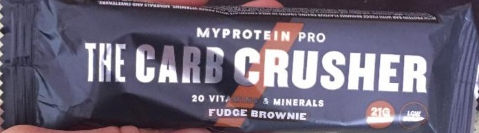 Fotografie - myprotein pro THE CARB CRUSHER FUDGE BROWNIE