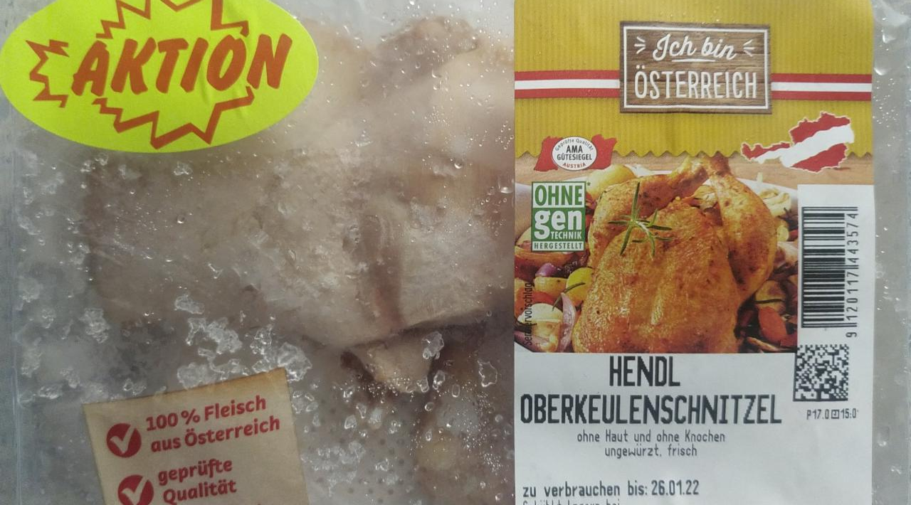 Fotografie - Hendl Oberkeuleschnitzel ohne Haut,ohne Knochen Hendl