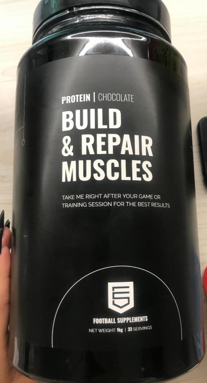 Fotografie - Protein Chocolate Build & Repair Muscles Football Supplements