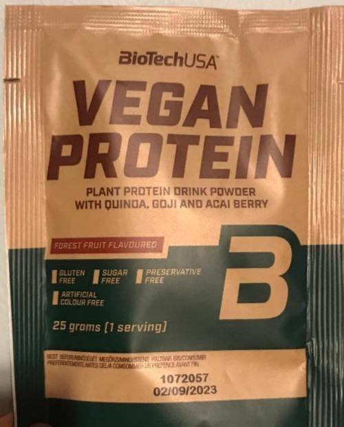 Fotografie - Vegan Protein Forest Fruit flavoured BioTechUSA