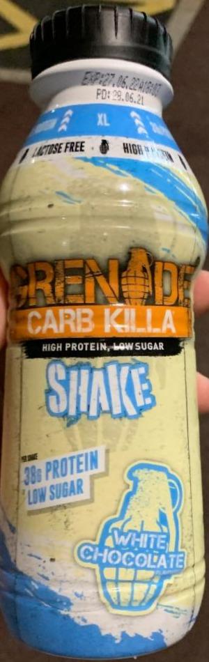 Fotografie - Carb Killa High Protein Shake White chocolate Grenade