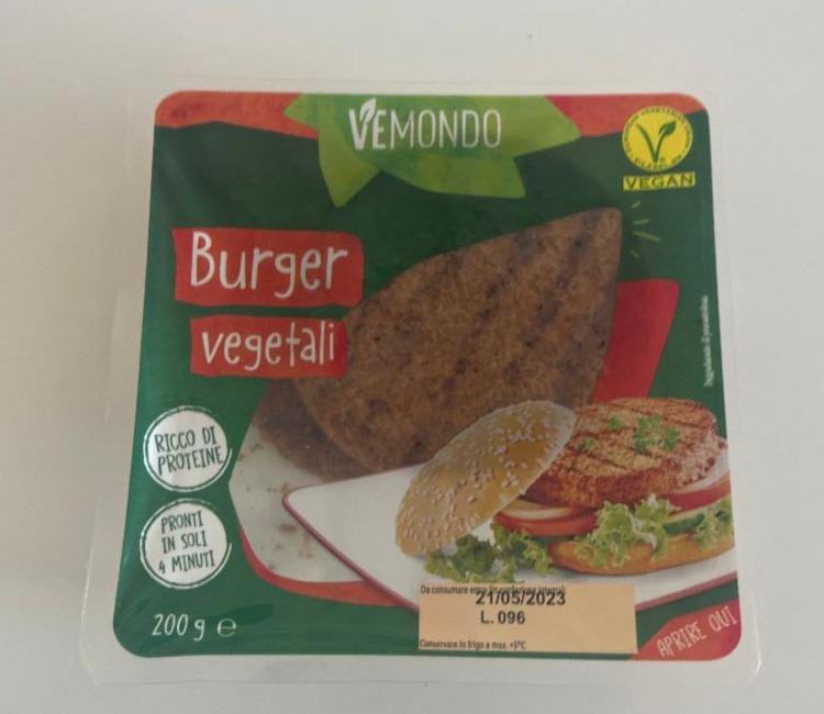 Fotografie - Burger vegetali Vemondo