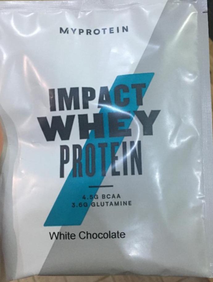 Fotografie - Impact whey protein white chocolate Myprotein