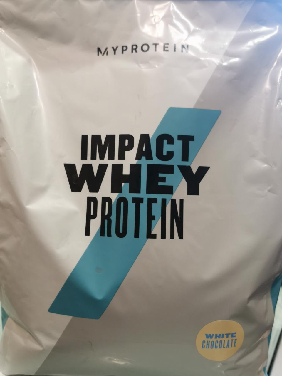 Fotografie - Impact whey protein white chocolate Myprotein