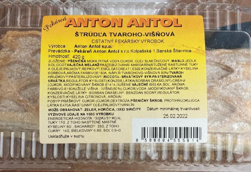 Fotografie - Štrúdľa tvarohovo-višňová Anton Antol