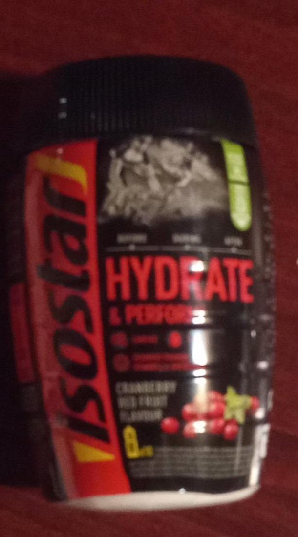 Fotografie - Hydrate & Perform Cranberry Red Fruit flavour Isostar