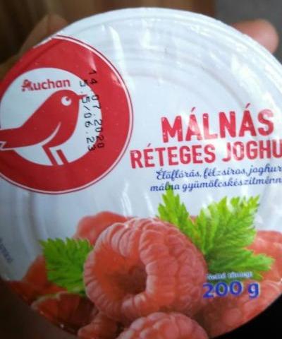 Fotografie - Réteges joghurt Málnás Auchan