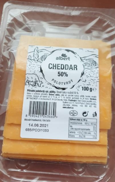 Fotografie - Cheddar 50% Albert