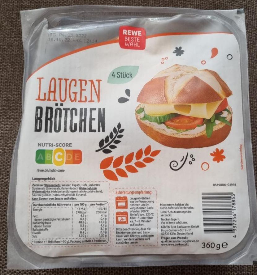 Fotografie - Laugen Brötchen rewe beste wahl